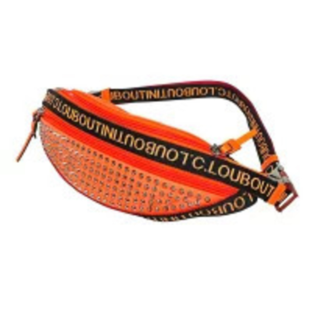 Christian Louboutin Paris York City PARISNYC Crossbody Bag Spike Studs Orange